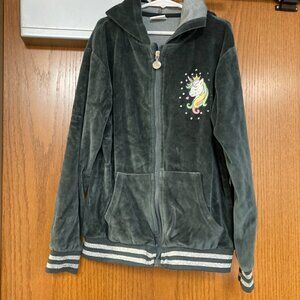 MGEOY 150 grey kids unicorn hoodie